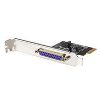 StarTech.com 1-Port Parallel PCIe Card - PCI Express to Parallel DB25 Adapter Card - Desktop Expansion LPT Controller for Printers, Scanners & Plotters - SPP/ECP - Standard/Low ...