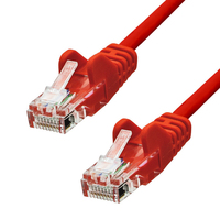 ProXtend V-5UTP-0025R hálózati kábel Vörös 0,25 M Cat5e U/UTP (UTP)