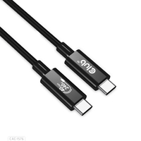 CLUB3D USB4 Gen3x2 Type-C Bi-Directional Cable 8K60Hz, Data 40Gbps, PD 240W(48V/5A) EPR M/M 1m / 3.28ft
