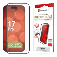 Displex Premium Panzerglas (Full Cover, 10H) für Apple iPhone 17 Pro,MountMaster Full Cover