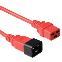 Microconnect PE2019R18 câble électrique Rouge 1,8 m Coupleur C20 Coupleur C19
