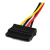 StarTech.com 30 cm 4-Pin LP4 auf SATA Y-Stromkabel - Molex zu Serial-ATA Splitter Y-Kabel