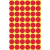 Avery 3141 öntapadós címke Kör alakú Vörös 270 dB