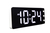 NeXtime 3534WI wand- & tafelklok Digitale klok Rechthoek Zwart, Wit