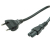 Value 19.99.2094 câble électrique Noir 5 m CEE7/16 Coupleur C7