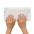 R-Go Tools Compact Break Ergonomische Tastatur R-Go , kompakte Tastatur mit Pausensoftware, QWERTY (NORDIC), Bluetooth, Weiß