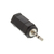 InLine 99308 tussenstuk voor kabels 2.5mm jack male 3.5mm Zwart