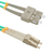 Qoltec 54350 fibre optic cable 3 m LC SC OM4 Green