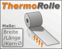 Thermorolle 76/50m/12, blanco
