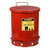 Öl-Entsorgungsbehälter - Kapazität 52,0 Liter, rot, fußbetrieben