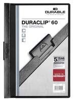 Durable DURACLIP� 60 A4 Clip Folder - Retail Pack - Black - Pack of 5