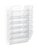 Durable FLEXIPLUS 6 Wall Mounted Literature Tray | A4 Landscape Holder | Clear
