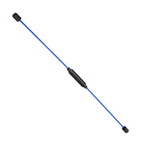 Relaxdays Swingstick, Fitness Schwingstab für Vibrationstraining & Tiefenmuskulatur, flexibel, Fiberglas, 160 cm, blau