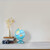 Relaxdays Spardose Globus HxBxT: 16,5 x 14 x 14 cm, politische Weltkarte, englische Beschriftung, Weltkugel, bunt