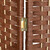 Relaxdays Paravent, 4-teilig, Raumtrenner faltbar, HxB 180x180 cm, Trennwand für innen, Papierseil, Bambusstreben, braun