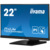 IIYAMA touch IPS monitor 21.5" T2254MSC-B1AG, 1920x1080, 16:9, 250cd/m2, 4ms, HDMI/DP/HDCP, hangszóró
