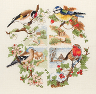 Counted Cross Stitch Kit: Birds & Seasons