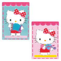 Embroidery Kit: Printed Cards: Kitty Plays Music: Set of 2