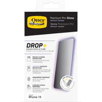 OtterBox Premium Pro Glass Antimicrobial Privacy Apple iPhone 15 - transparent - Displayschutzglas/Displayschutzfolie