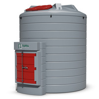 Tuffa 15000 Litre Plastic Bunded Diesel Tank - High Flow Output With Hose Reel and MC Box
