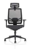 Ergo Twist Chair Black Mesh Seat Mesh Back with Headrest KC0299