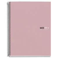 MIQUELRIUS Cahier carte spirale ORIGINAL 21x29,7cm 160 pages 90g 5x5. Coloris rose sable