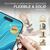 NALIA Cover con Cordino compatibile con iPhone 14 Pro Max Custodia, Trasparente Protettiva Necklace Hardcase & Girocollo, Anti-Giallo Resistente Copertura Tracolla Rigida Blu