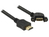 Kabel HDMI A Stecker an HDMI A Buchse zum Einbau 110° gewinkelt 1m, Delock® [85103]