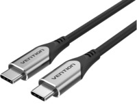 Vention USB-C 3.1/M -> USB-C 3.1/M, (szövet, szürke), 0,5m, kábel