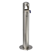 Standascher 4 Liter Ø 300 x 1010 mm Edelstahl gebürstet