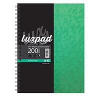 Silvine A6 Wirebound Pressboard Cover Notebook Ruled 200 Pages Green (Pack 12)