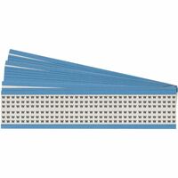 Wire Marker Cards - Solid Letters - Upper Case 6.35 mm x 38.00 mm HH-W-PK, Blue, Rectangle, Permanent, Black on white, Matte, -40 - selbstklebende Labels