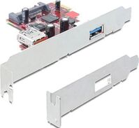 PCI Express Card <gt/> 1 x external + 1 x internal USB 3.0Interface Cards/Adapters