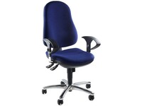 TOPSTAR Support SY verstelbare Office bureaustoel met armleuningen, stof, blauw