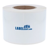 Thermotransfer-Etiketten 100 x 100 mm, 1.000 Polypropylenetiketten auf 1 Rolle/n, wasserfest, 3 Zoll (76,2 mm) Kern
