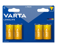 Batterie C (LR14) 1.5V *Varta* Longlife - 4-Pack