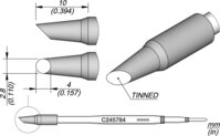 Lötspitze abgeschrägt, D: 2,8 mm, C245784