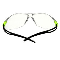 3M™ SecureFit™ 500 Schutzbrille, grüne Bügel, Scotchgard™ Anti-Fog-/Antikratz-Beschichtung (K&N), transparente Scheibe, SF501SGAF-GRN-EU