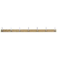 Classic coat rail - 3000mm - 14 hooks - silver