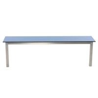 Aqua mezzo laminate freestanding changing room bench, blue, 1000mm width