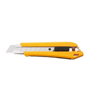 1Cúter con bloqueo automático, contenedor/troceador de cuchillas incorporado en el mango y cuchilla de 18 mm