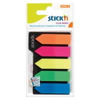 STICK'N by Hopax ontapadó jelolőnyilak, 42 x 12 mm, neon mix, 5 tomb/25 lap
