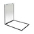 Plastic Window Frame System / Poster Frame "Eco" for Display Windows, 17 mm profile | grey pack: 10 pieces