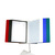 Cash Register Info / Flip Display System / Price List Holder "Quickload" | 6x each of red, blue, green, white and black 30