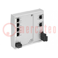 Switch Ethernet; onbeheerbaar; Aantal poorten: 6; 9÷60VDC; IP30