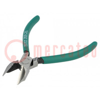 Pliers; side,cutting,for wire stripping; 125mm; without chamfer