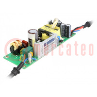 Power supply: switched-mode; LED; 60W; 5÷12VDC; 5A; 90÷305VAC; 85%