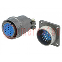 Connector: circular; socket,plug; DS1110-07; male,female; PIN: 19