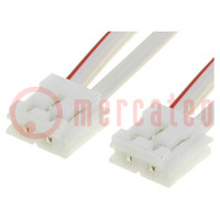 Connection cable; 2x0.34mm2; 0.25m; MVL; Core: stranded