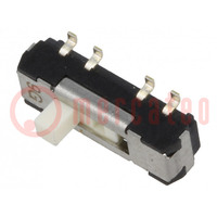 Switch: slide; Pos: 3; DP3T; 0.2A/12VDC; ON-ON-ON; SMT; -40÷85°C